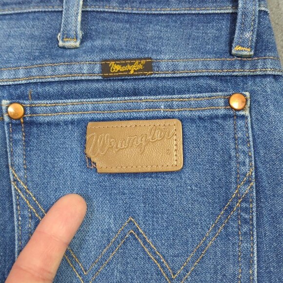 Wrangler Jeans Men's 33x30 Fits 32x26 Blue 936DEN Cowboy Cut Slim Fit Western - Picture 5 of 13